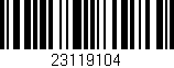 Código de barras (EAN, GTIN, SKU, ISBN): '23119104'