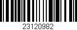 Código de barras (EAN, GTIN, SKU, ISBN): '23120982'