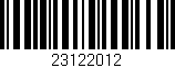 Código de barras (EAN, GTIN, SKU, ISBN): '23122012'
