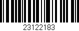 Código de barras (EAN, GTIN, SKU, ISBN): '23122183'
