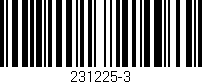 Código de barras (EAN, GTIN, SKU, ISBN): '231225-3'