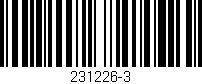 Código de barras (EAN, GTIN, SKU, ISBN): '231226-3'