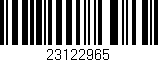Código de barras (EAN, GTIN, SKU, ISBN): '23122965'
