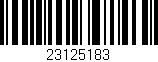 Código de barras (EAN, GTIN, SKU, ISBN): '23125183'