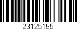 Código de barras (EAN, GTIN, SKU, ISBN): '23125195'