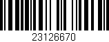Código de barras (EAN, GTIN, SKU, ISBN): '23126670'