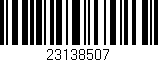 Código de barras (EAN, GTIN, SKU, ISBN): '23138507'