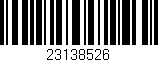 Código de barras (EAN, GTIN, SKU, ISBN): '23138526'