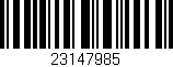 Código de barras (EAN, GTIN, SKU, ISBN): '23147985'