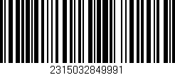 Código de barras (EAN, GTIN, SKU, ISBN): '2315032849991'