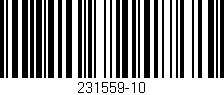 Código de barras (EAN, GTIN, SKU, ISBN): '231559-10'