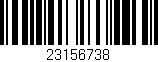 Código de barras (EAN, GTIN, SKU, ISBN): '23156738'