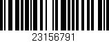 Código de barras (EAN, GTIN, SKU, ISBN): '23156791'