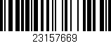 Código de barras (EAN, GTIN, SKU, ISBN): '23157669'
