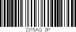 Código de barras (EAN, GTIN, SKU, ISBN): '2315AG/3P'