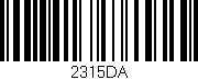 Código de barras (EAN, GTIN, SKU, ISBN): '2315DA'