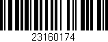 Código de barras (EAN, GTIN, SKU, ISBN): '23160174'