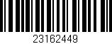 Código de barras (EAN, GTIN, SKU, ISBN): '23162449'