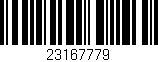 Código de barras (EAN, GTIN, SKU, ISBN): '23167779'