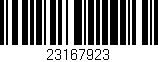 Código de barras (EAN, GTIN, SKU, ISBN): '23167923'