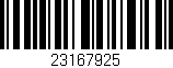 Código de barras (EAN, GTIN, SKU, ISBN): '23167925'