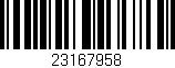 Código de barras (EAN, GTIN, SKU, ISBN): '23167958'
