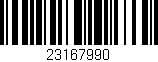 Código de barras (EAN, GTIN, SKU, ISBN): '23167990'