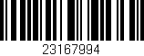 Código de barras (EAN, GTIN, SKU, ISBN): '23167994'