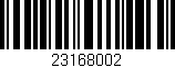 Código de barras (EAN, GTIN, SKU, ISBN): '23168002'