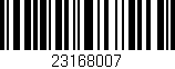 Código de barras (EAN, GTIN, SKU, ISBN): '23168007'