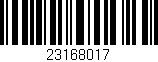 Código de barras (EAN, GTIN, SKU, ISBN): '23168017'