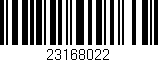 Código de barras (EAN, GTIN, SKU, ISBN): '23168022'