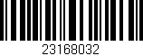 Código de barras (EAN, GTIN, SKU, ISBN): '23168032'