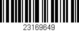 Código de barras (EAN, GTIN, SKU, ISBN): '23169649'