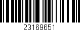 Código de barras (EAN, GTIN, SKU, ISBN): '23169651'