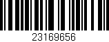 Código de barras (EAN, GTIN, SKU, ISBN): '23169656'