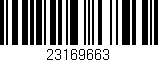 Código de barras (EAN, GTIN, SKU, ISBN): '23169663'