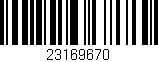 Código de barras (EAN, GTIN, SKU, ISBN): '23169670'