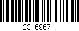 Código de barras (EAN, GTIN, SKU, ISBN): '23169671'
