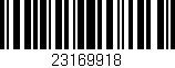 Código de barras (EAN, GTIN, SKU, ISBN): '23169918'