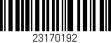 Código de barras (EAN, GTIN, SKU, ISBN): '23170192'