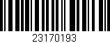 Código de barras (EAN, GTIN, SKU, ISBN): '23170193'