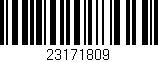 Código de barras (EAN, GTIN, SKU, ISBN): '23171809'