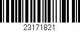 Código de barras (EAN, GTIN, SKU, ISBN): '23171821'