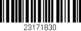 Código de barras (EAN, GTIN, SKU, ISBN): '23171830'