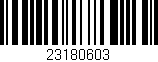 Código de barras (EAN, GTIN, SKU, ISBN): '23180603'