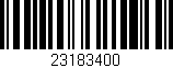 Código de barras (EAN, GTIN, SKU, ISBN): '23183400'