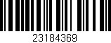 Código de barras (EAN, GTIN, SKU, ISBN): '23184369'