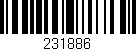 Código de barras (EAN, GTIN, SKU, ISBN): '231886'