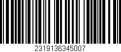 Código de barras (EAN, GTIN, SKU, ISBN): '2319136345007'